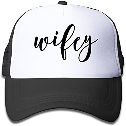WZN Lettered Wifey Polyester Foam Caps With Black For Youth
