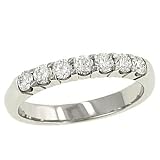 7 Round prong Set Diamond Wedding Band .48cttw Gh/si1
