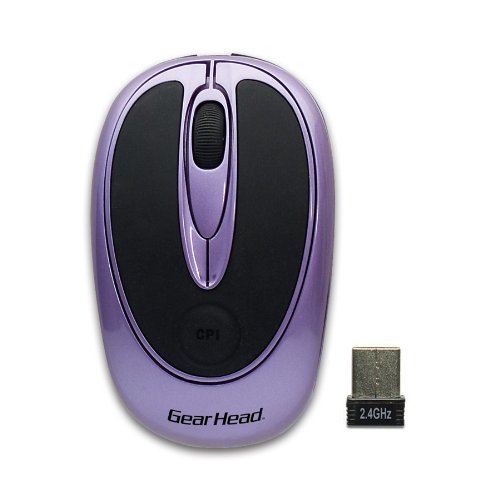 2.4GHz Wireless Optical Nano Mouse (Purple) (USB)