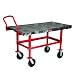 Rubbermaid Commercial 4473 2000 lbs Mass Capacity, 52.1" Length x 24-1/4" Width x 40.9" Height, Black Work-Height Platform Truck