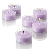 Lavender Scented Clear Cup Tealights Set of 25