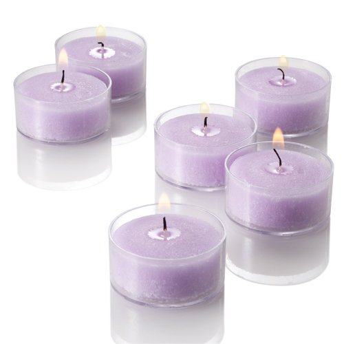 Lavender Scented Clear Cup Tealights Set of 25