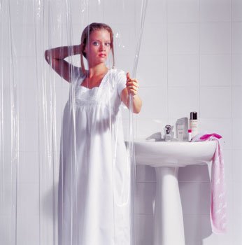 Batex DUSCHVORHANG 240x180 VINYL Durchsichtig Transparent