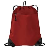 Port Authority Cinch Pack with Mesh Trim, Chili Red