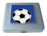 Blue Soccer Vitamin Mirror Case
