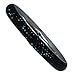 Sophistikitty Bangle Bracelet for Women with 5 Rows of Beautiful Sparkly Crystals - Black - Stackable