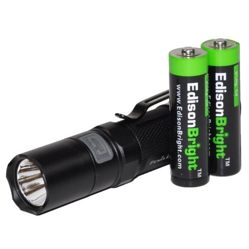  Fenix LD12 S2 120 Lumen LED Tactical Flashlight with Two EdisonBright AA batteries 