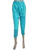Harem Pants Yoga Indie Gauchos Hippie Trippy Casual Palazzo Capri Trousers (Turquoise)