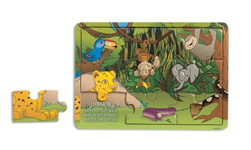 41Ibf%2Baut3L Jungle Animals Wood Educational Puzzle Jungle Animals By Gund