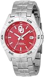 NCAA Oklahoma Sooners Men's Round Red Dial Watch