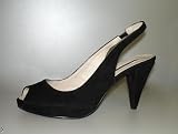 Marken-Slingpumps schwarz Damen-Schuhe Schwarz