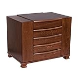 Mele Caprice Walnut Jewelry Box - 13W x 10.375H in. Mele Caprice Walnut Jewelry Box - 13W x 10.375H in.