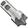 YG-1 E2237 Cobalt Steel Corner Rounding End Mill, General Purpose, Uncoated (Bright) Finish, Single Cut, 4 Flutes, Non-Center Cutting