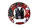 German Shepherd Christmas Ornament Black Wreath Shaped Easily Personalized Holiday Decoration Unique German Shepherd Lover Gifts