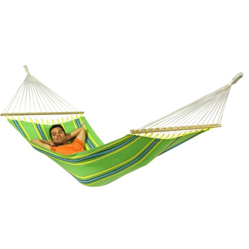 Currambera - Single Rod Hammock - Max 120 kg - Cotton - Green