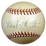 Babe Ruth Autographed Official AL Baseball Graded 5 PSA/DNA #P01702