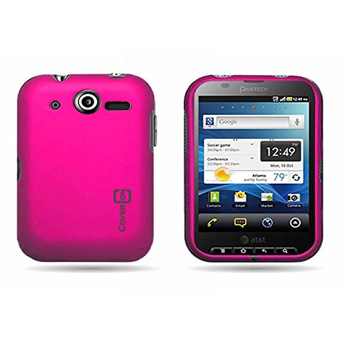 CoverONÂ® Hard Snap-on Shield PINK RUBBERIZED Faceplate Cover Sleeve Case for PANTECH P9060 POCKET (AT&T) with TRI Removal Tool Case [WCH48]