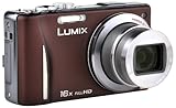 Panasonic Lumix DMC-TZ20EG-T Digitalkamera (14 Megapixel, 16-fach opt. Zoom, 7,5 cm (3 Zoll) Display, bildstabilisiert) braun