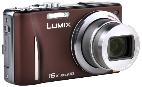 Panasonic Lumix DMC-TZ20EG-T Digitalkamera (14 Megapixel, 16-fach opt. Zoom, 7,5 cm (3 Zoll) Display, bildstabilisiert) braun