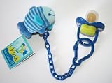 Baby Pacifier Leash and Pacifier, Sea Collection-blue