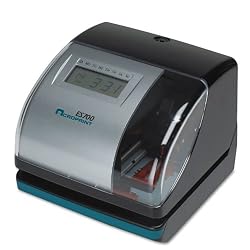 Acroprint 010182000 ES700 Digital, Atomic Time Recorder, Black