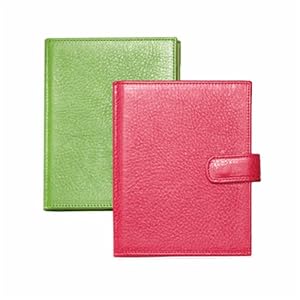 Genuine Goatskin Leather Brag Book with Strap, Holds 20, 4" x 6" Photos