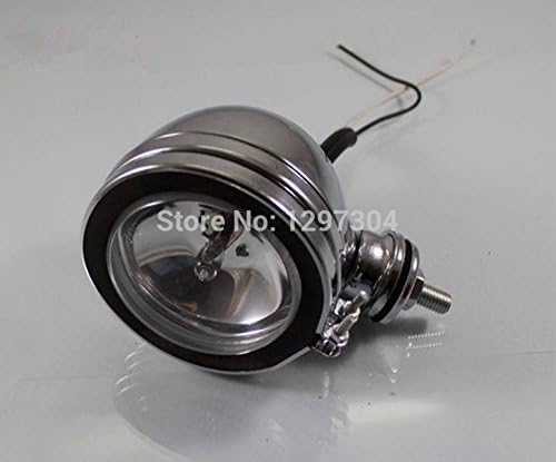 Motorcycle Motorbike Chrome Metal Bullet Front Left Right Turn Signal Fog Light Head Lamp Headlight