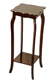 Square Wood Plant Stand with Curved Legs in Cherry Finish 41IbuB0KdAL. SL160 Square Wood Plant Stand with Curved Legs in Cherry Finish
