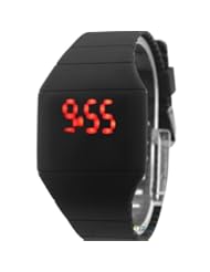 Watch: Touch Screen Led Watch Cheap Price Ultra-thin Plastic Candy Color Black Color - caleenwatch