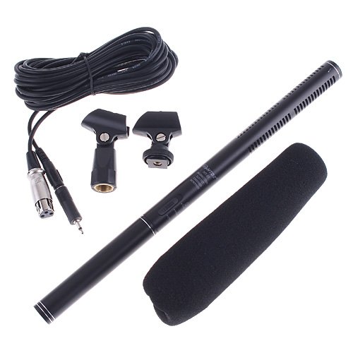 Timetop Microphone cardioide à condensateur USB pour Sony Camcorder noir