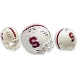 John Elway Stanford Cardinal Stat Autographed Helmet
