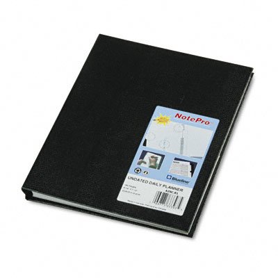 Blueline NotePro Undated Daily Planner, 9.25x 7.25 Inches, Black (A29C81)
