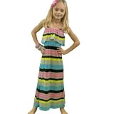 flowers by zoe tween girls multi stripe maxi