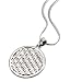 925 Sterling Silver Flower Seed of Life Round Pendant Necklace, 18 inches