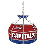 NHL Washington Capitals Stained Glass Tiffany Lamp - 16 dia.