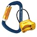 Fusion Essence Auto-Locking Carabiner With Saturn Belay Device (Blue/Gold)