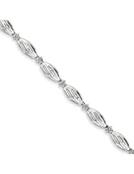 Sterling Silver Diamond Bracelet