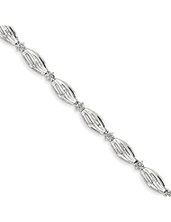Sterling Silver Diamond Bracelet