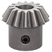 Boston Gear HL150YP Bevel Gear, 2:1 Ratio, 0.375" Bore, 14 Pitch, 14 Teeth, Steel