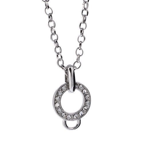 Charms Halskette mit Zirkoniasteinen in Geschenkbox Charm