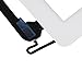 Generic Touch Screen Digitizer Assembly for White Apple iPad 4 Model A1458, A1459, A1460 + Home Button,Adhesive Tape and Tools