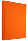 Semikolon Grand Classic Letter/A4 Size Bound Linen Blank Book, Orange (10416)