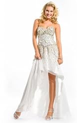 Chiffon/Taffeta/Tulle Short Crystals Beaded Lace Crystal Applique  Dress