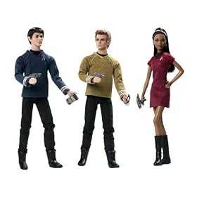 Star Trek Movie Barbie Doll Set of 3 by Star Trek (2009 Movie)