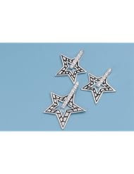 Sterling Silver Sets With Cubic Zirconia - Star