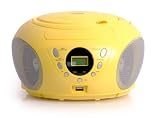 Produkt-Bild: Tragbarer CD-Player USB MP3 Denver TCU-203C gelb