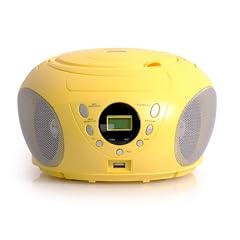 Tragbarer CD-Player USB MP3 Denver TCU-203C gelb