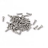 【ノーブランド 品】ステンレス鋼　フラットヘッド　クロスねじ　パンヘッドねじ　 M2x8mm　約１00個