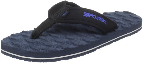 Rip Curl Mens E3 Traction Flip Flop,Black/Blue,12 M US