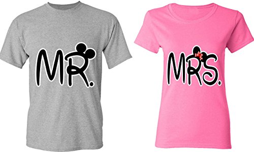 Mr. & Mrs - Matching Couple Shirts - His and Her T-Shirts - Tees